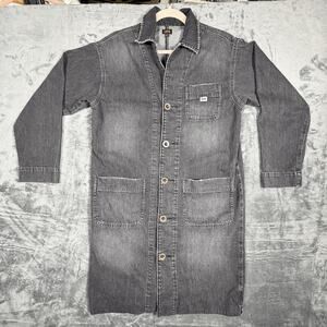 Lee Denim Jacket Long Sleeve Button Down Size‎ S Casual Wear Gray Comfortable